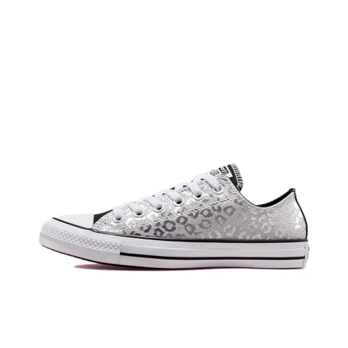 Converse Chuck Taylor All Star Low Топ Кеды Женские Белые Серебряные