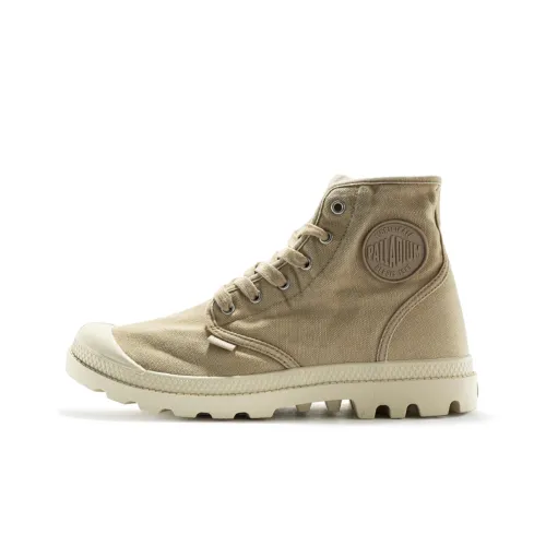 Palladium Pampa Hi противоскользящие устойчивые к истиранию высокие кеды мужские цвет умбра