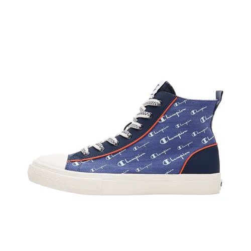 Champion Кеды High Топ Железо Синий/Окисленный Оранжевый Мужской