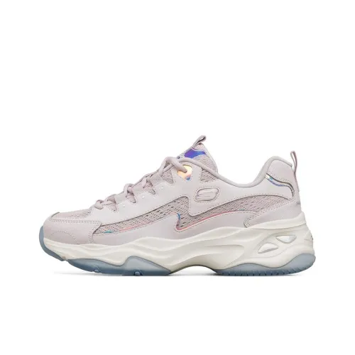 Skechers D'LITES 4,0 Low Топ Толстая подошва Кроссовки Женские Лаванда