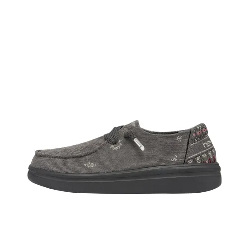 Heydude Low-Top Canvas Shoes Gray Women's