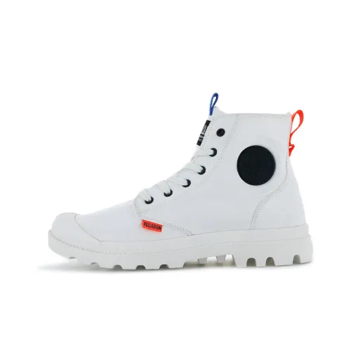 Palladium Pampa противоскользящие устойчивые к истиранию дышащие высокие кеды унисекс белые