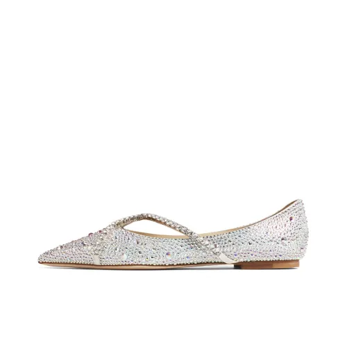 Jimmy Choo Genevi Женские повседневные туфли цвет слоновая кость