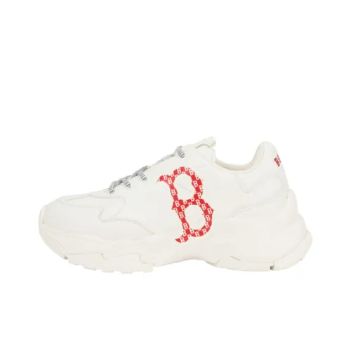 MLB Big Ball Chunky противоскользящий устойчивый к истиранию легкий низкий топ кроссовки с подошвой из тельса унисекс белый красный