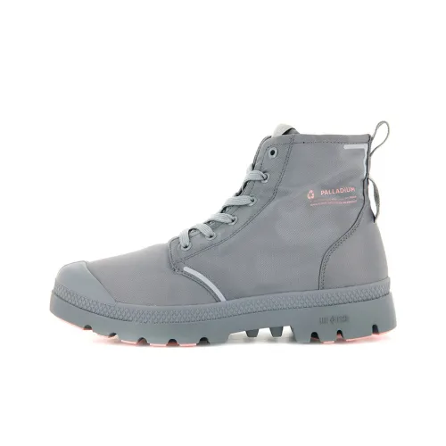 Palladium Pampa Lite+ RCYCL WP+ Slip Resistant Abrasion Resistant Breathable High Top Shoes Unisex Gray Палладий Pampa Лайт+ RCYCL WP+ Противоскользящие Устойчивые к износу Дышащие Высокие Кеды Унисекс Серый