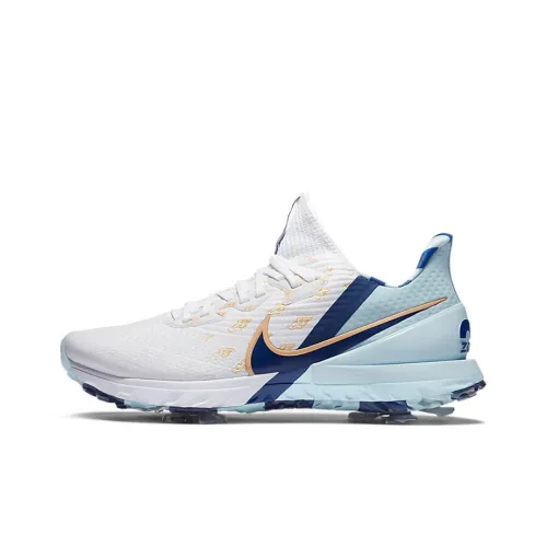 Nike Air Zoom Infinity Tour NRG Шокабсорберы Противоскользящие Низкие Топ Обувь для гольфа Мужская Белый Синий Коричневый