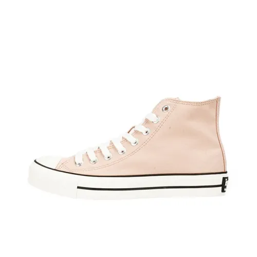 ISTEP High-Top Canvas Shoes Pink Women's