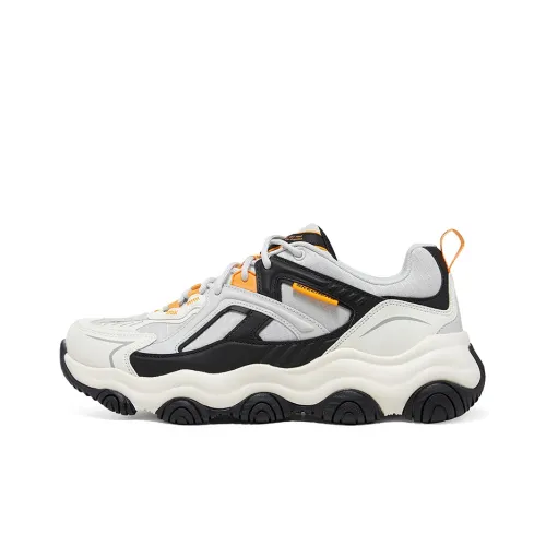Skechers D'LITES Фиолетовый Bear Низкий Топ Толстая Подошва Кроссовки Мужские Черный Белый Оранжевый