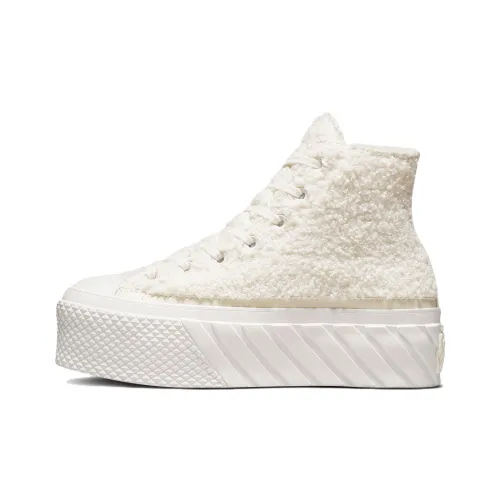 Converse Chuck Taylor All Star Lift 2X Платформа С подкладкой из овчины Высокие кеды Женские Белые