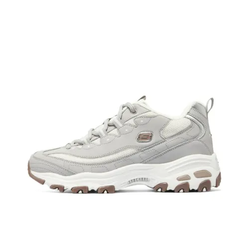 Skechers D'Lites Low-Top массивные кроссовки Серые Мужские