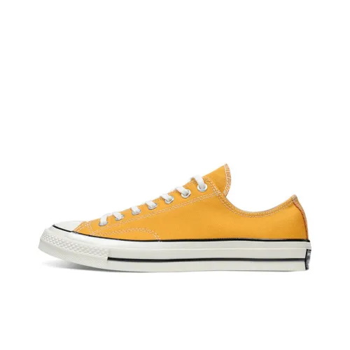 Converse Chuck Taylor All Star 70 Износостойкий и Легкий Низкий Топ Кеды Унисекс Желтый Белый