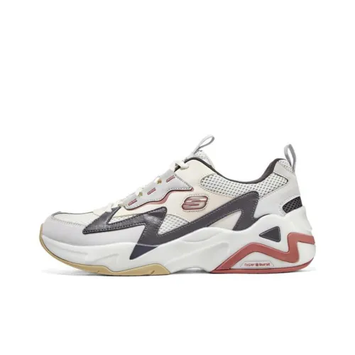 Skechers D'LITES 1,0 Bubble Panda Обувь Низкий Топ Толстая Подошва Мужская Серый Розовый