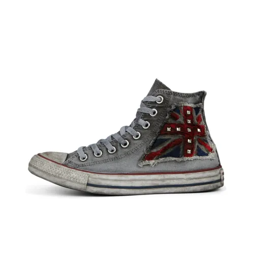 Конверс All Star High Топ Кеды Унисекс Потертый Серый