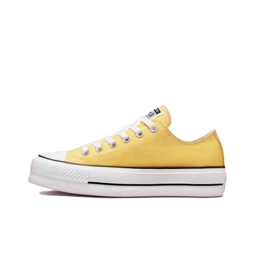 Конверс All Star Series Lift Platform Surplus Corduroy Low-Top Shoes Women's Yellow