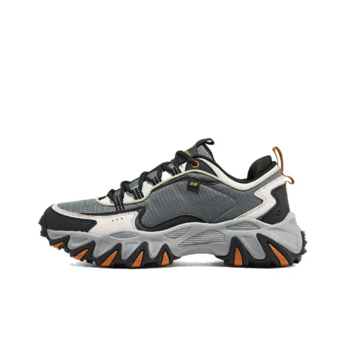 Skechers Wildfire Обувь Низкий Топ Толстая Подошва Кроссовки Мужские Черный Белый Серый