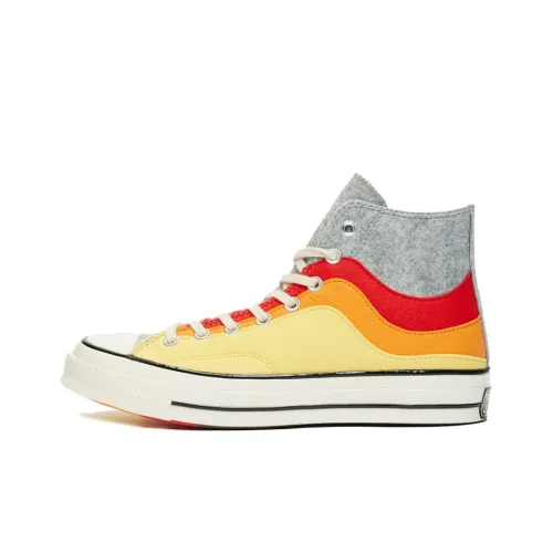 Converse Chuck Taylor All Star 70S Hi Пасха Felt High Top Shoes Унисекс Gray Orange