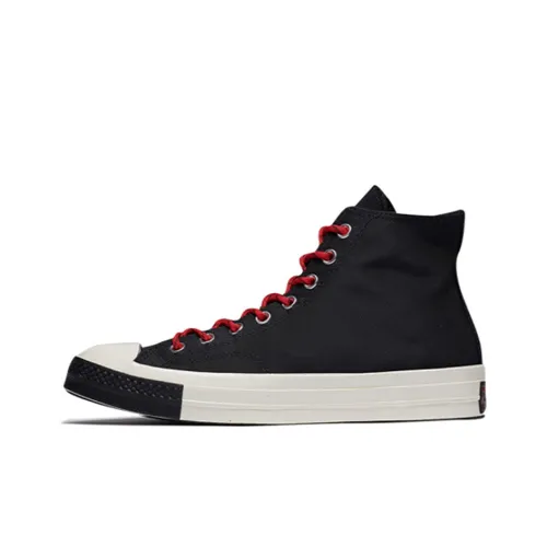 Converse Chuck 70 Повседневные и Универсальные Высокие Кеды Унисекс Черные и Красные