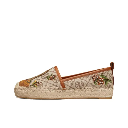 TORY BURCH T Monogram Espadrilles Женские Коричневый
