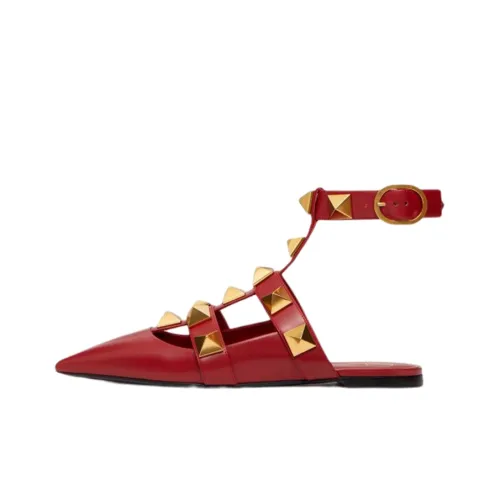 Valentino Roman Stud Повседневная обувь Женская Красная