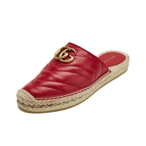 GUCCI Женские повседневные туфли женские темно-красный