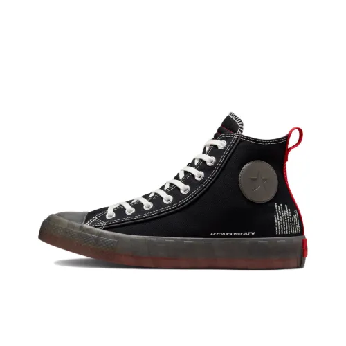 Converse Chuck Taylor All Star UNT1TL3D Высокие Кеды Унисекс Черные Красные