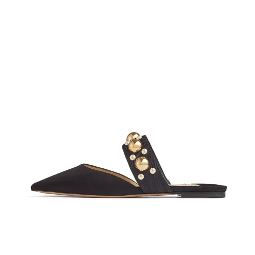 Jimmy Choo Basette Домашние тапочки Женские Черные