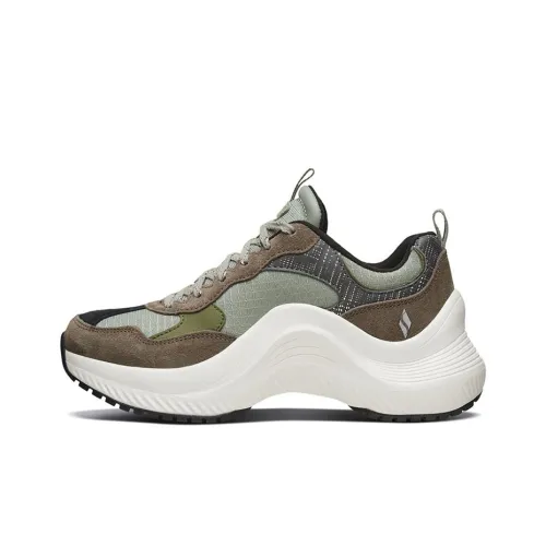 Skechers Sierra Low Топ Толстая подошва Кроссовки Женские Оливково-зеленый