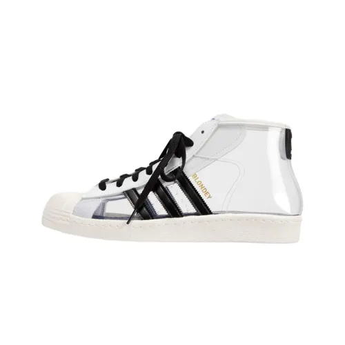 Blondey x Adidas Originals Pro Model Slip-Resistant MID Топ Скейтборд Кроссовки Мужские Белый Черный