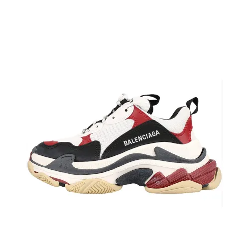 Balenciaga Triple S Low Топ Толстоподошвенные кроссовки Женские Многоцветный
