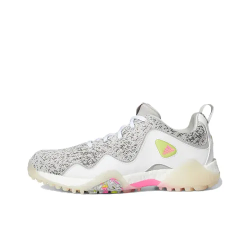 Adidas CodeChaos 21 PRIMEBLUE Slip-resistant и дышащая низкопрофильная обувь для гольфа женская серо-белая