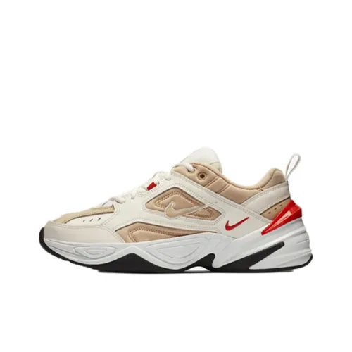 Nike M2K Tekno Low Топ Толстая подошва Кроссовки Унисекс Белый Умбра