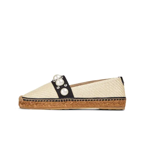 Jimmy Choo Dru Плоская подошва Женские повседневные туфли Women's White