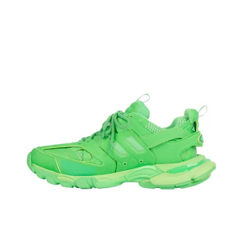Balenciaga Track 1,0 Low Топ Толстая подошва Кроссовки Мужские Неоновый зеленый