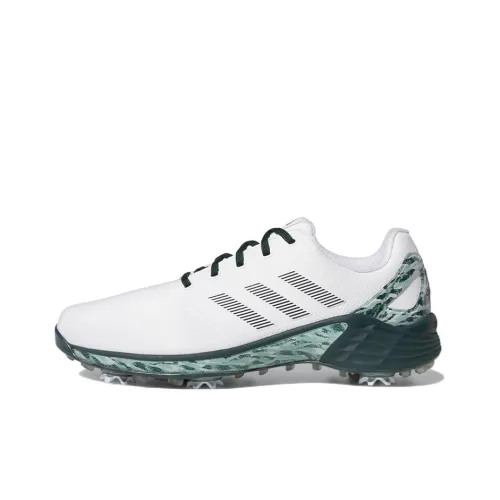 Adidas ZG21 Tokyo Slip Resistant Abrasion Resistant Низкий Топ Мужские Golf Shoes Белый Зеленый