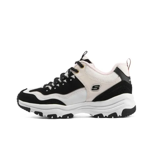 Skechers I Conik Износостойкие Дышащие Низкие Кеды Женские Черные