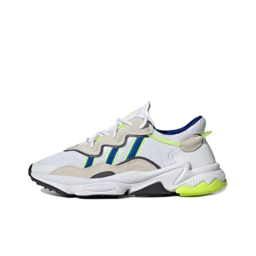 Adidas Originals Ozweego Shock Absorbers Низкий топ устойчивый к истиранию кроссовки с толстой подошвой унисекс белый желтый