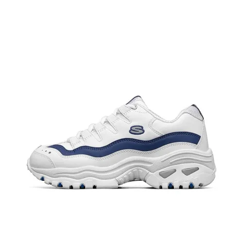 Skechers Energy Over Joy Low Top Cushioned Sneakers Женские Белые Синие