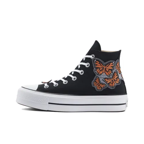 Converse Chuck Taylor All Star Lift Платформа Пэчворк LTD Высокие Кеды Женские Черные