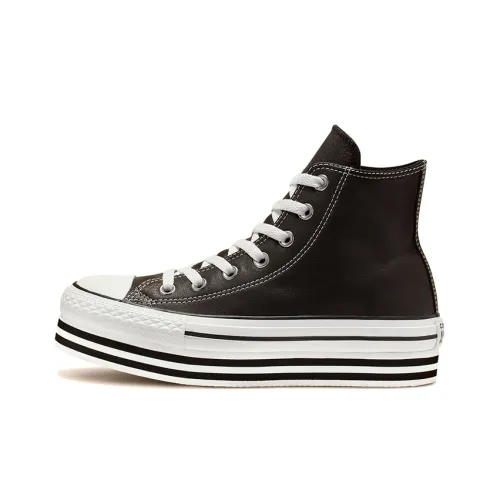 Converse Chuck Taylor All Star Платформа High Top High Top Кеды Женские Черный Белый