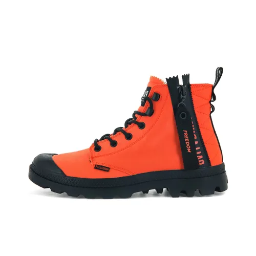 Palladium Pampa UNLOCKED противоскользящие устойчивые к истиранию дышащие высокие кеды унисекс апельсин