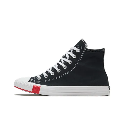 Converse Chuck Taylor All Star Устойчивые к истиранию Амортизация Поддержка Высокие Кеды Унисекс Черные