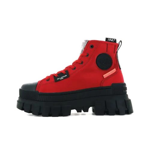 Палладий Revolt Hi TX Anti Slip и износостойкие визуально увеличивают рост высокие кеды женские красные