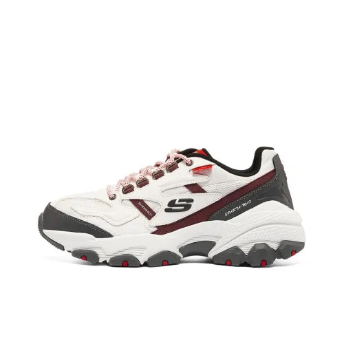 Skechers Sparta Ma Low Топ Толстая подошва Кроссовки Мужские Белый Умбра