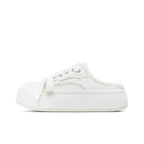 Dickies Low-Top Canvas Shoes Beige Women's