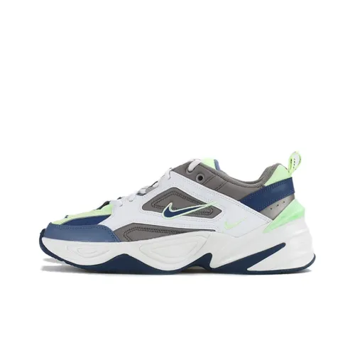 Nike M2K Tekno Low Топ Низкие Кроссовки для бега Мужские Синие Зеленые