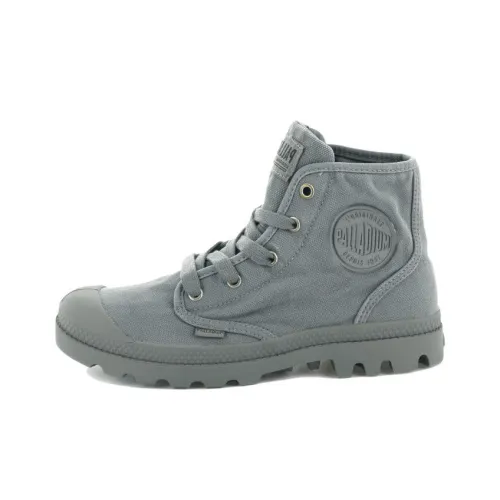 Palladium Pampa Hi противоскользящие устойчивые к истиранию дышащие высокие кеды женские серые