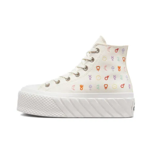 Converse Chuck Taylor All Star Lift 2X Платформа Mystic Symbols High Топ Кеды Женские Бежевый