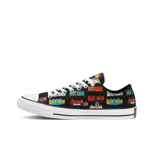 Batman 80th Anniversary x Converse Chuck Taylor All Star DC Batman Collaboration Low Top Shoes Unisex Black Бэтмен 80-я годовщина x Converse Chuck Taylor All Star DC Бэтмен Коллаборация Низкие кеды Унисекс Черный