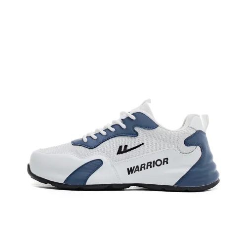 Warrior Шок Absorbing Anti-Slip Wear-Resistant Breathable и Lightweight Низкий Топ Кроссовки для бега Мужские Белые и Синие