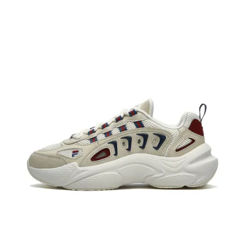 FILA FUSION SKY TRAIL DX Fishbone Head Низкий Топ Толстая Подошва Кроссовки Мужские Белые
